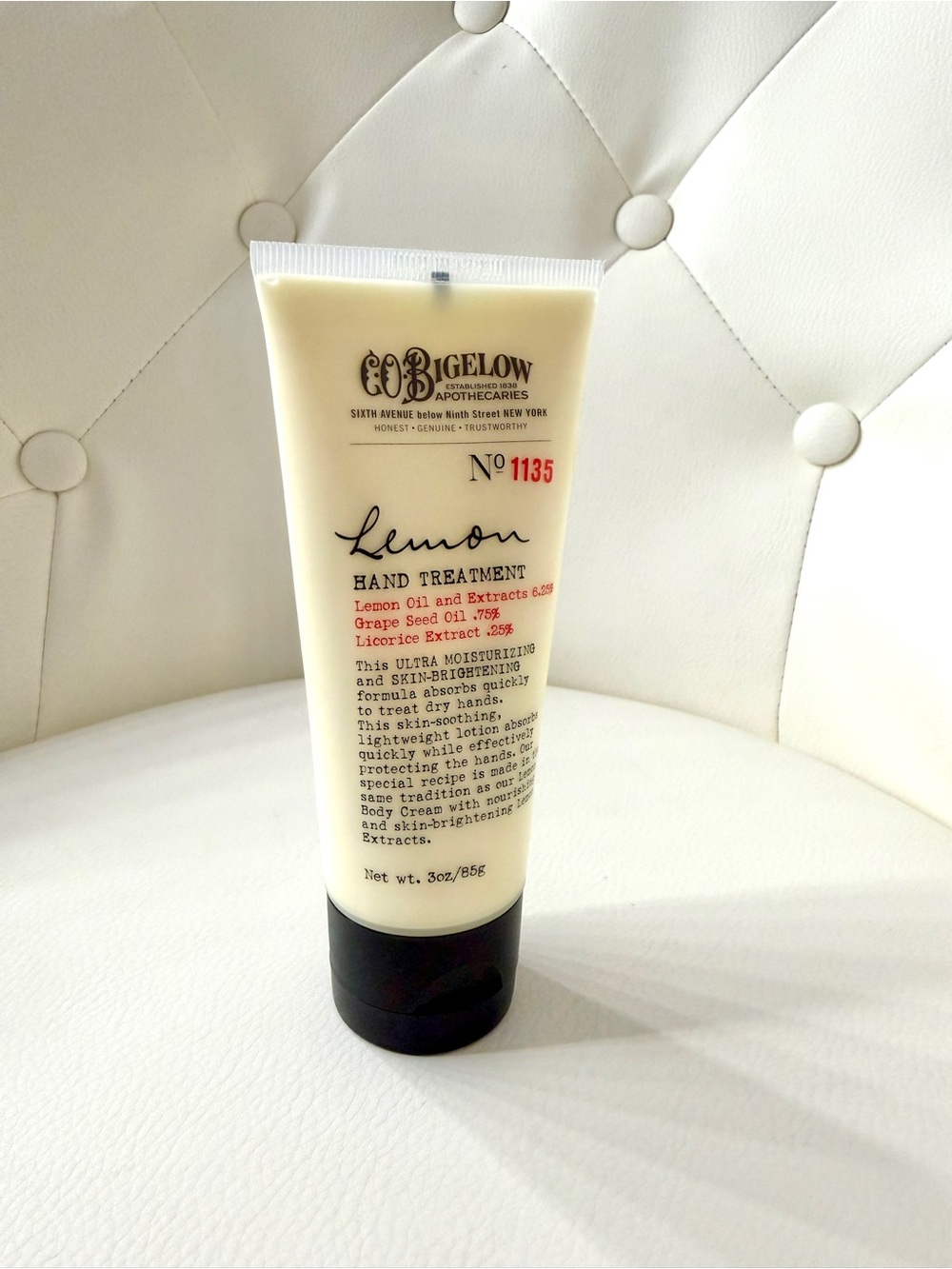 C.O. Bigelow Lemon Hand Treatment Cream Lotion